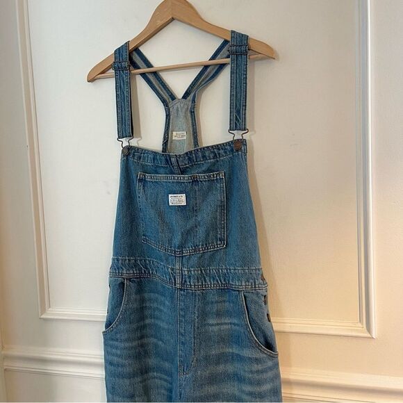 Levi’s Non Stretch Denim Jeans Overalls NWT Medium Wash Size XL - Picture 6 of 13